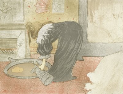 Elles: Mujer en la bañera de Henri de Toulouse Lautrec