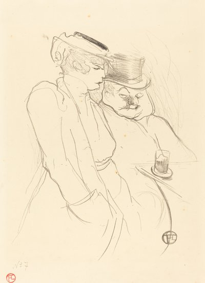 En cuarenta, 1893 de Henri de Toulouse Lautrec