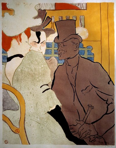 Inglés en el Moulin Rouge de Henri de Toulouse Lautrec