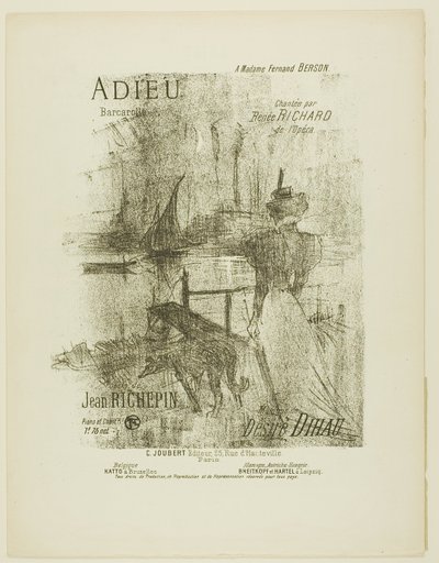 Despedida, de Mélodies de Désiré Dihau de Henri de Toulouse Lautrec