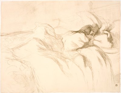 Mujer acostada, despertar de Henri de Toulouse Lautrec