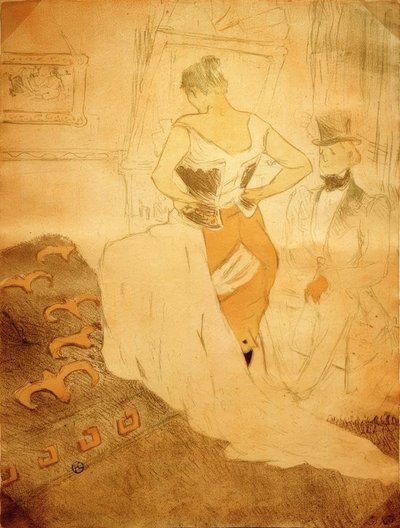 Mujer en corsé, Conquista de Paso de Henri de Toulouse Lautrec