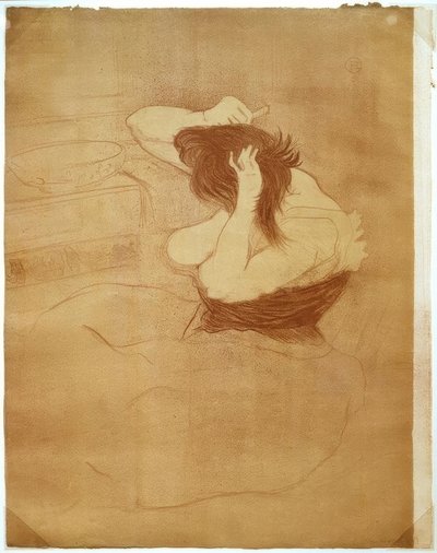 Mujer peinándose, El peinado de Henri de Toulouse Lautrec