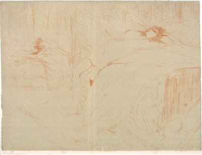 Mujer de espaldas, cansancio de Henri de Toulouse Lautrec