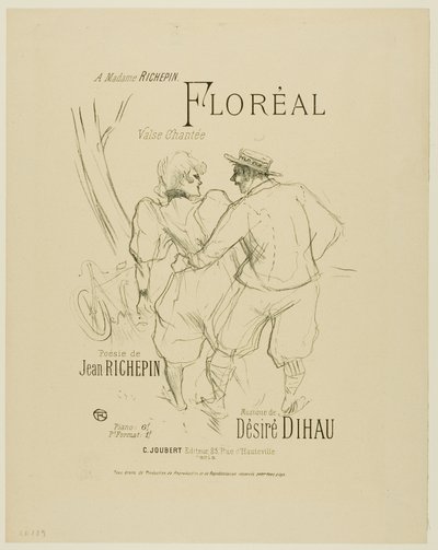 Floréal, de Mélodies de Désiré Dihau de Henri de Toulouse Lautrec
