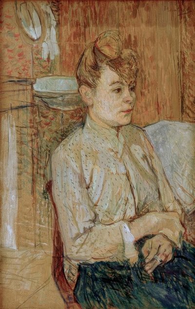 Mujer con cigarrillo de Henri de Toulouse Lautrec