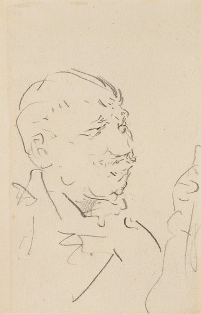 Cabeza de un hombre de Henri de Toulouse Lautrec