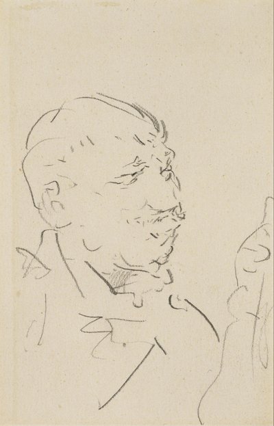 Cabeza de hombre de Henri de Toulouse-Lautrec