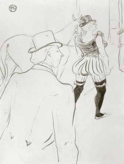 Detrás del Escenario de Henri de Toulouse Lautrec