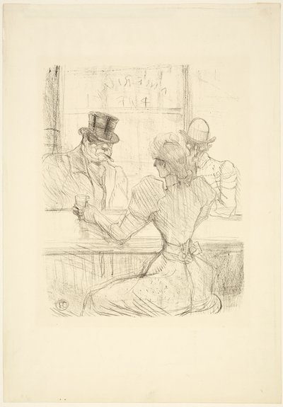En el Bar Picton (Bar Americano), rue Scribe de Henri de Toulouse Lautrec