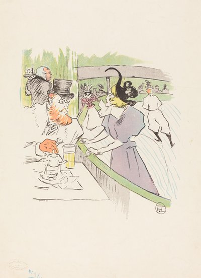En la Belleza Profesional del Patinaje de Henri de Toulouse Lautrec