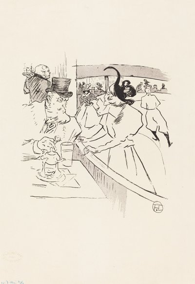 En la belleza profesional del patinaje de Henri de Toulouse Lautrec