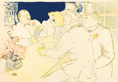 Bar irlandés y americano, rue Royale, 1896 de Henri de Toulouse Lautrec