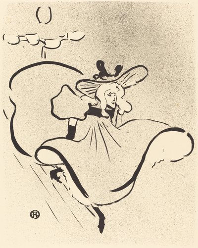 Jane Avril, 1893 de Henri de Toulouse Lautrec