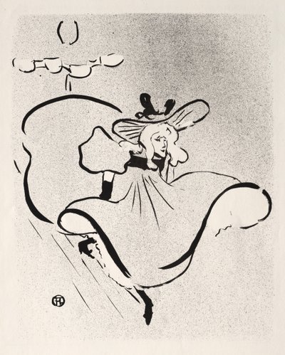 Jane Avril, 1893 de Henri de Toulouse Lautrec