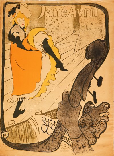 Jane Avril de Henri de Toulouse Lautrec