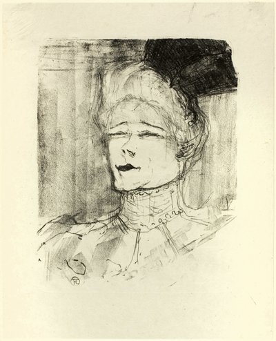 Jeanne Granier, de Treize Lithographies de Henri de Toulouse Lautrec