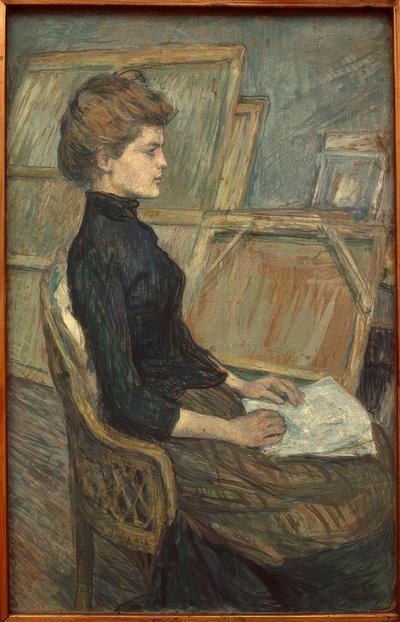 Joven en el taller de Henri de Toulouse Lautrec