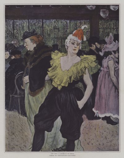 La payasa Cha-U-Kao en el Moulin Rouge de Henri de Toulouse Lautrec