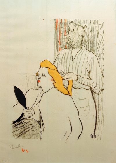 El peinado de Henri de Toulouse Lautrec