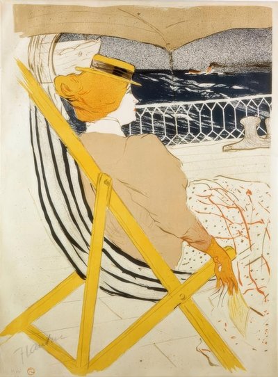 La pasajera del 54 o Paseo en yate de Henri de Toulouse Lautrec
