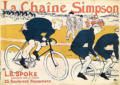 La chaîne Simson, cartel publicitario, 1896 de Henri de Toulouse Lautrec