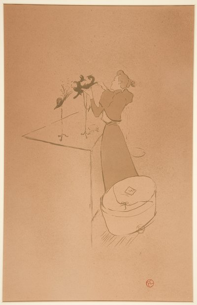 La modiste, Renée Vert (La sombrerera, Renée Vert) de Henri de Toulouse Lautrec