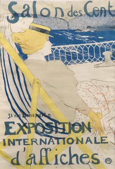 La pasajera del 54 - Paseo en yate Salon des Cent de Henri de Toulouse Lautrec