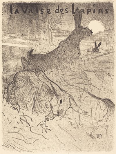 El vals de los conejos de Henri de Toulouse Lautrec