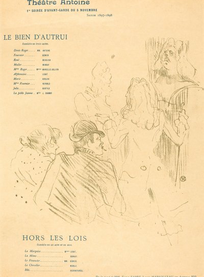 El bien ajeno; Fuera de la ley de Henri de Toulouse Lautrec