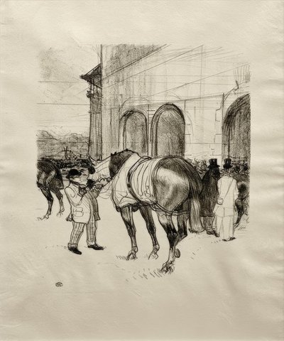 El paddock de Henri de Toulouse Lautrec