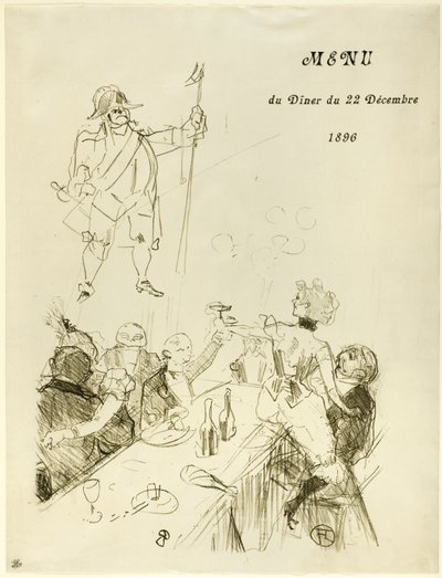 Le Suisse, Menú de Henri de Toulouse Lautrec