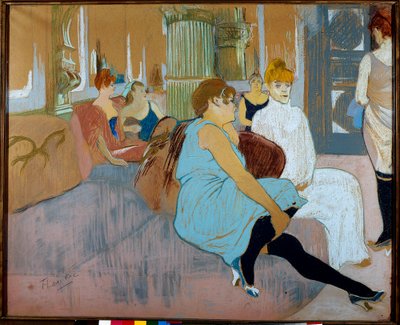 El salón de la rue des Moulins (París) de Henri de Toulouse Lautrec