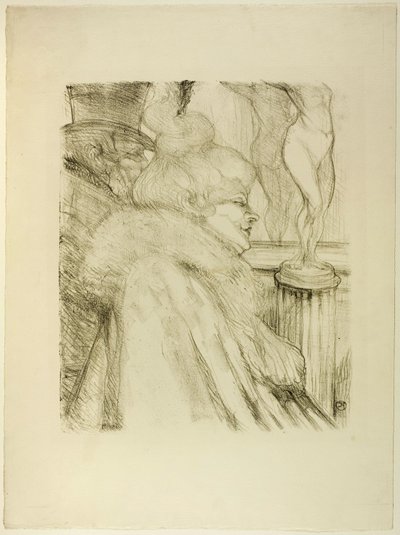 Saliendo del teatro de Henri de Toulouse Lautrec