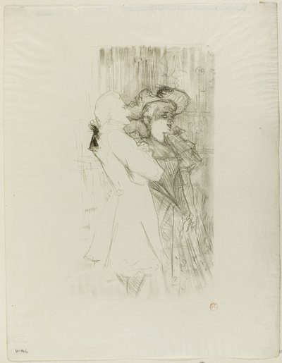 Lender y Auguez en La canción de Fortunio de Henri de Toulouse Lautrec