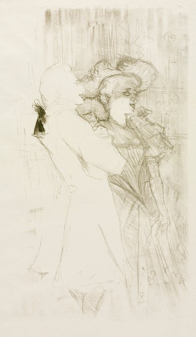 Lender y Auguez en "La canción de la fortuna" de Henri de Toulouse Lautrec