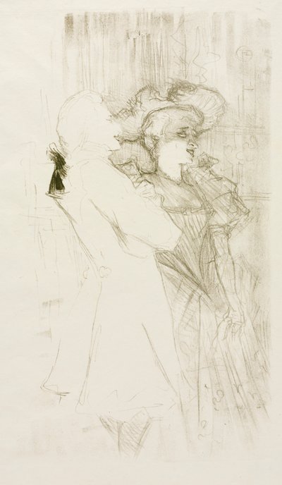 Lender y Auguez en La canción de la fortuna, 1895 de Henri de Toulouse Lautrec