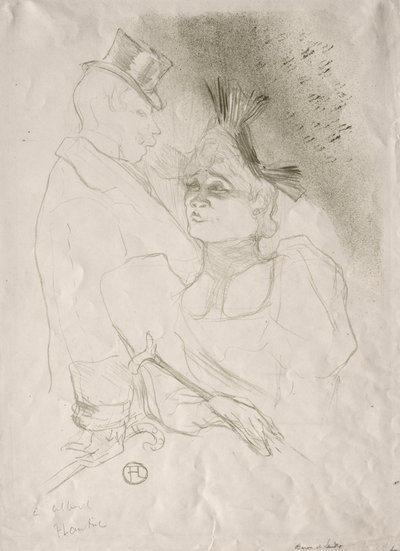 Prestamista y Barón, 1893 de Henri de Toulouse Lautrec