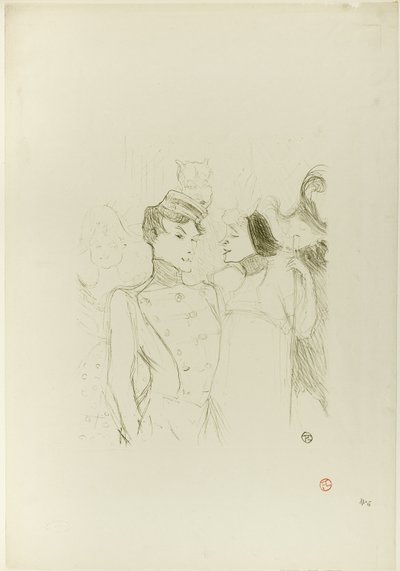 Lender y Lavallière en una revista en el Variétés de Henri de Toulouse Lautrec