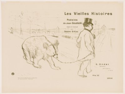Las viejas historias: Cubierta - Frontispicio de Henri de Toulouse Lautrec