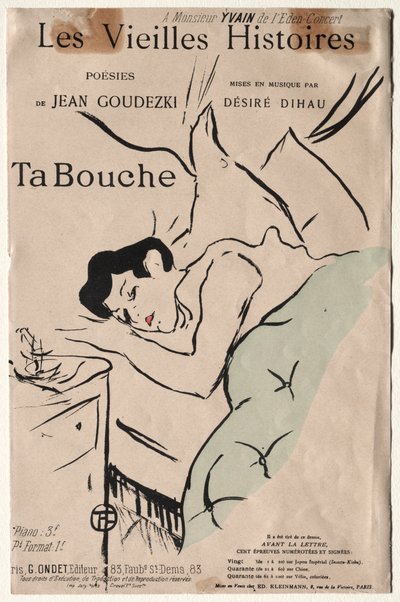 Las Viejas Historias: Ta Bouche de Henri de Toulouse Lautrec