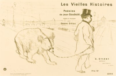 Portada de Les Vielles Histoires de Henri de Toulouse Lautrec