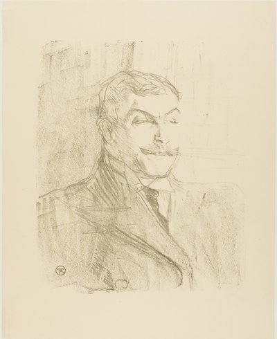 Lucien Guitry, de Trece Litografías de Henri de Toulouse Lautrec