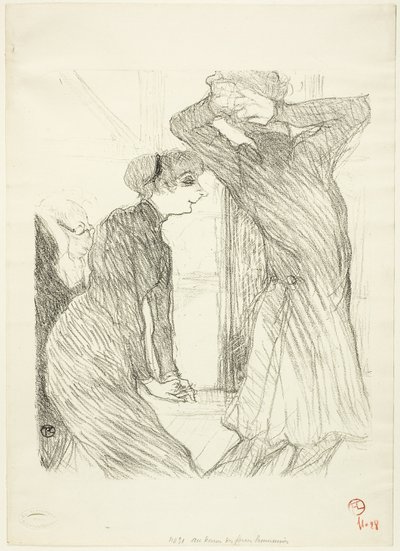Lugné-Poé y Bady, en "Au-Dessus des Forces Humaines" de Henri de Toulouse Lautrec