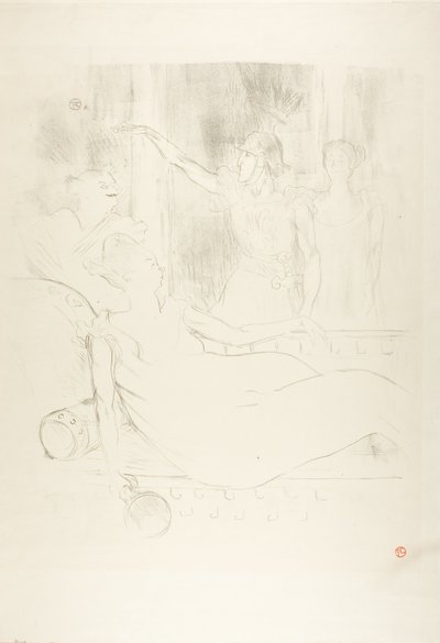 Madame Simon-Girard, Brasseur y Guy en La bella Helena de Henri de Toulouse Lautrec
