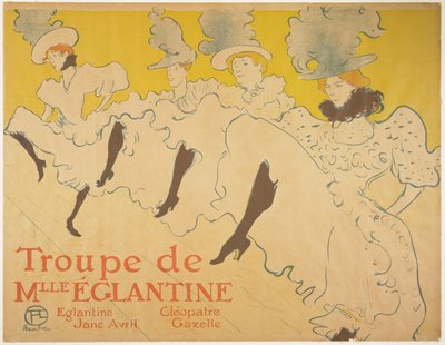 La Troupe de Mademoiselle Eglantine, 1896 de Henri de Toulouse Lautrec