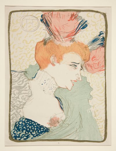 Mademoiselle Marcelle Lender, Busto (Retrato Busto de Mademoiselle Marcelle Lender) de Henri de Toulouse Lautrec