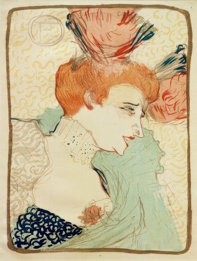 Señorita Marcelle Lender, de busto de Henri de Toulouse Lautrec