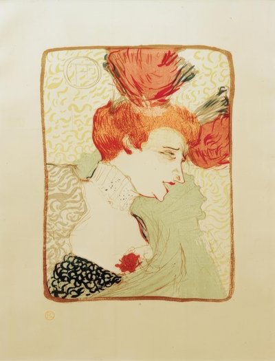 Señorita Marcelle Lender, en busto de Henri de Toulouse Lautrec
