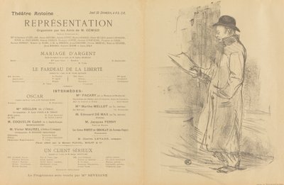Matrimonio de plata, La carga de la libertad, Un cliente serio [recto] de Henri de Toulouse Lautrec